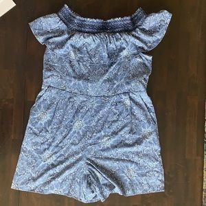 Torrid off shoulder romper